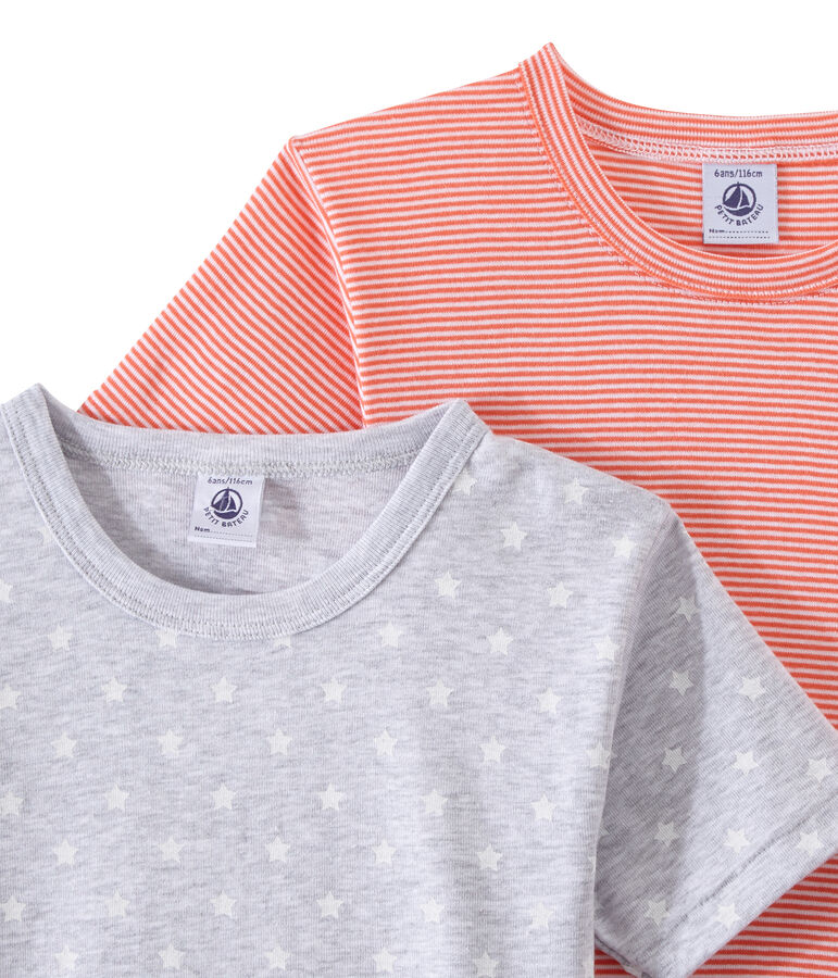 Jungen-Kurzarmshirts im 2er-Set weiss