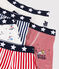 Set mit 5 Boxershorts mit festlichem Aufdruck für kleine Jungen variante 1