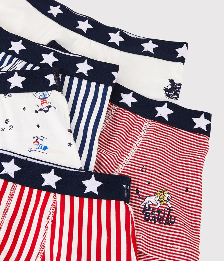 Set mit 5 Boxershorts mit festlichem Aufdruck f&uuml;r kleine Jungen vielfarbig