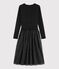 Kleid aus Tüll für Damen schwarz BLACK/gelb OR