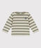 Baby-Streifenshirt aus gestreiftem dickem Jersey MARECAGE/ AVALANCHE