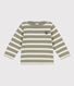 Baby-Streifenshirt aus gestreiftem dickem Jersey
