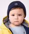 Baby-Strickmütze mit Fleece-Futter blau SMOKING