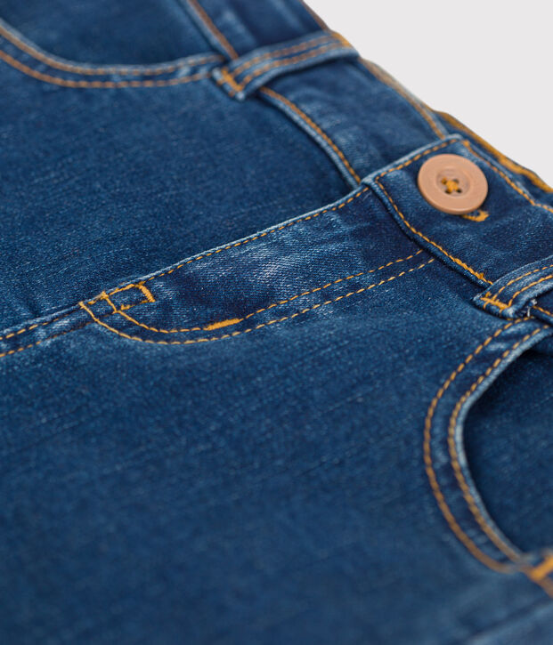 Gerade geschnittener Kinderrock aus Denim f&uuml;r M&auml;dchen blau