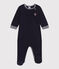 Pyjama aus Frottee für Babys  blau SMOKING
