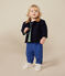 Baby-Jacke aus Wollstoff blau SMOKING