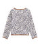 Mädchen-Cardigan grau BELUGA/weiss MULTICO