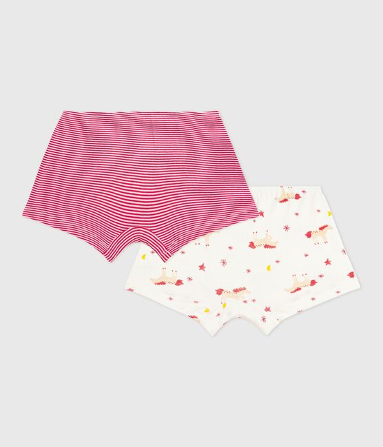 Set Kinder-Shortys aus Baumwolle mit Pferd-Motiv variante 1