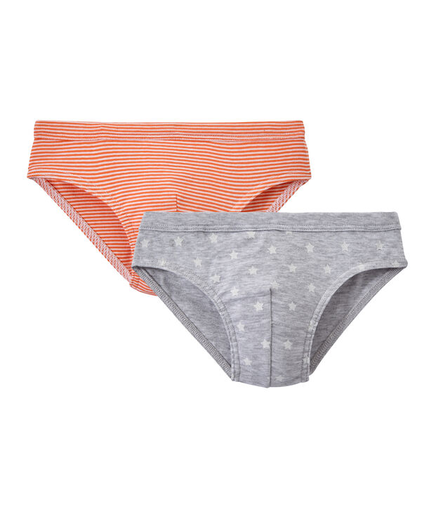 Jungen-Slips im 2er-Set weiss
