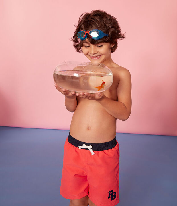 Strandshort Jungen rosa