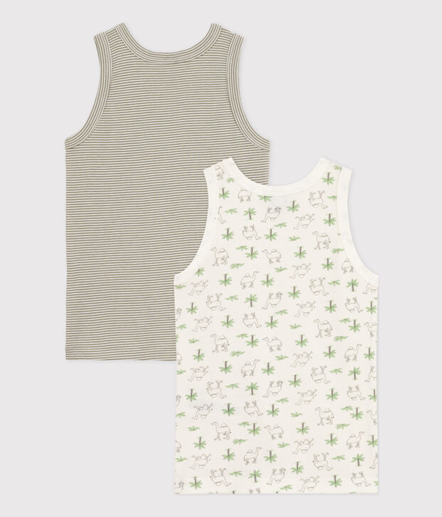 2er-Set Unterhemden aus Baumwolle f&uuml;r Jungen vielfarbig