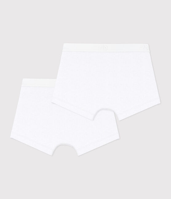 2er-Set weiße Boxershorts für Jungen variante 1
