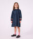 Lang&auml;rmeliges Kinder-Kleid aus einfarbigem Denim