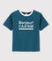 Kinder-T-Shirt mit Siebdruck für Jungen blau SHADOW