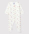 Baby-Strampler aus Bio-Baumwolle mit floralem Muster weiss MARSHMALLOW/weiss MULTICO