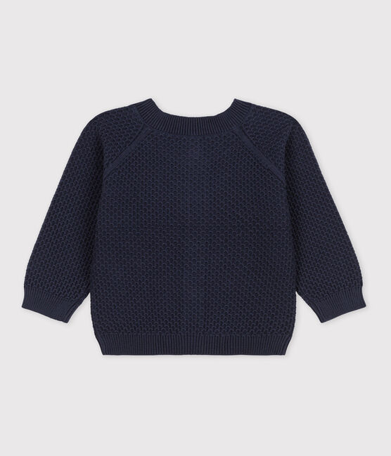 Baby-Cardigan aus Baumwollstrick blau SMOKING
