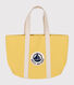 Strandtasche aus einfarbiger Baumwolle
