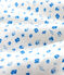Baby-Schlafsack aus Bio-Baumwolle mit Boot-Motiv weiss MARSHMALLOW/blau COOL