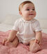 Baby-Strampler aus Baumwolle mit besticktem Kragen