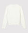 Damen-Cardigan aus gestepptem Doppeljersey weiss MARSHMALLOW