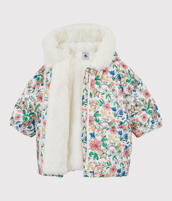 Gesteppter Baby-Anorak. weiss MARSHMALLOW/weiss MULTICO
