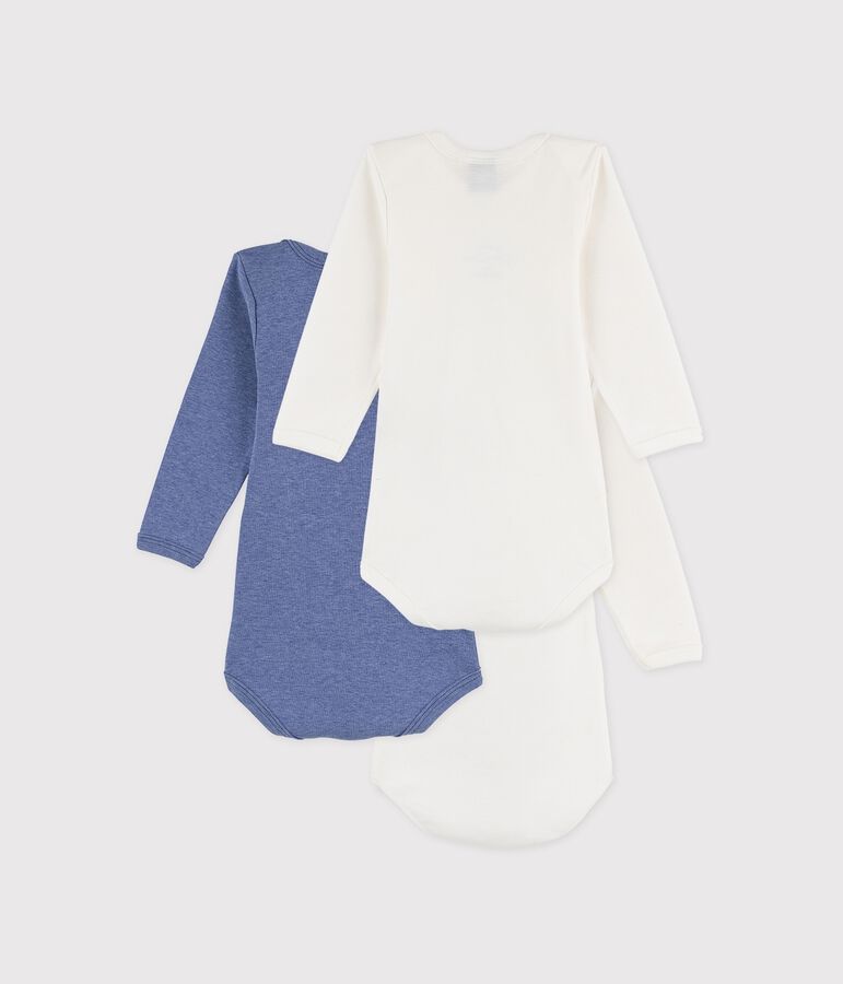 Set mit drei lang&auml;rmeligen Bodys vielfarbig