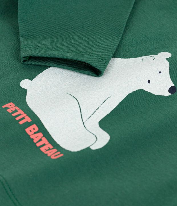 Lang&auml;rmliges Baby-T-Shirt aus Baumwolle gr&uuml;n