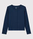 Einfarbiger Cardigan aus Baumwolle/Leinen Damen