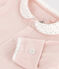 Baby-Strampler aus Nicki rosa SALINE
