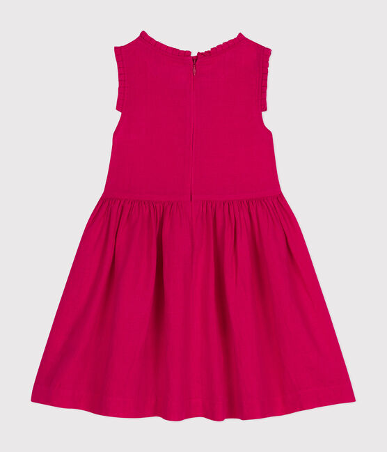 Ärmelloses Kinder-Kleid aus Leinen für Mädchen rosa DELHI