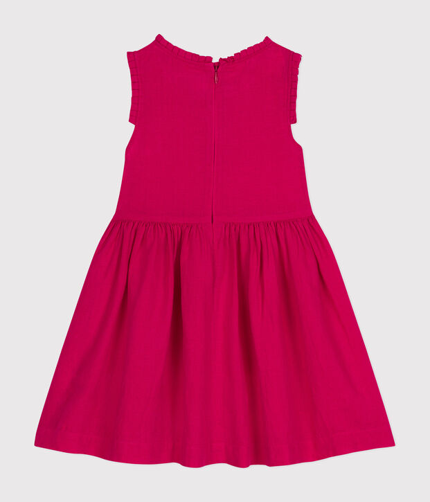 &Auml;rmelloses Kinder-Kleid aus Leinen f&uuml;r M&auml;dchen DELHI