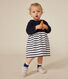 Langärmeliges Baby-Kleid aus Doppeljersey