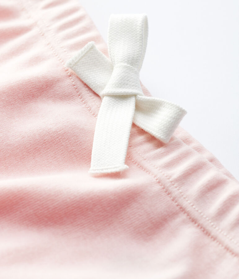 Baby-Shorts aus Baumwolle. rosa