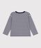 Lang&auml;rmeliges Kinder-T-Shirt mit Streifen blau/weiss/blau
