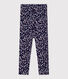 Kinder-Leggings aus einfarbiger Baumwolle mit Muster