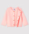 Baby-Cardigan aus Doppeljersey für Mädchen rosa MINOIS