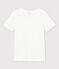 Damen-T-Shirt L’ICONIQUE aus Leinen weiss ECUME