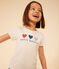 Mädchen-T-Shirt aus leichtem Jerseystoff weiss AVALANCHE/ MEDIEVAL