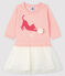 Langärmeliges Baby-Kleid für Mädchen rosa MINOIS