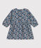 Bedrucktes langärmeliges Babykleid aus Baumwollgaze ROVER/ MULTICO