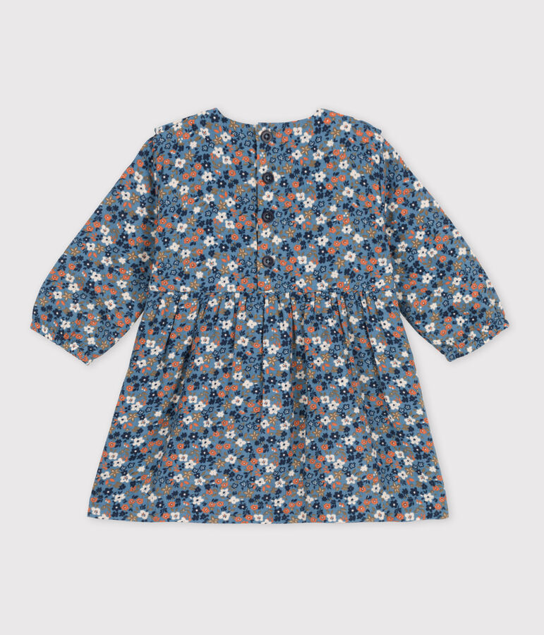 Bedrucktes lang&auml;rmeliges Babykleid aus Baumwollgaze ROVER/ MULTICO