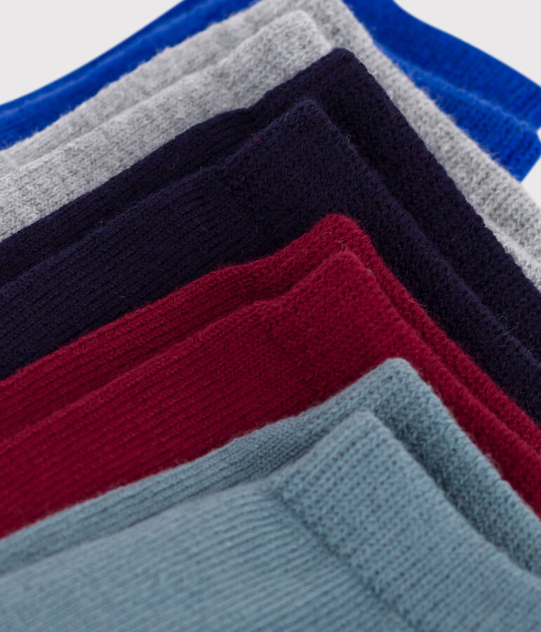 5er-Set Baby-Socken aus einfarbiger Baumwolle vielfarbig