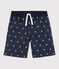 Kinder-Badeshorts aus recyceltem Material für Jungen blau SMOKING/weiss MARSHMALLOW