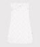Babyschlafsack aus Nicki mit Blumenmotiv TOG-Wert 3 weiss MARSHMALLOW/weiss MULTICO