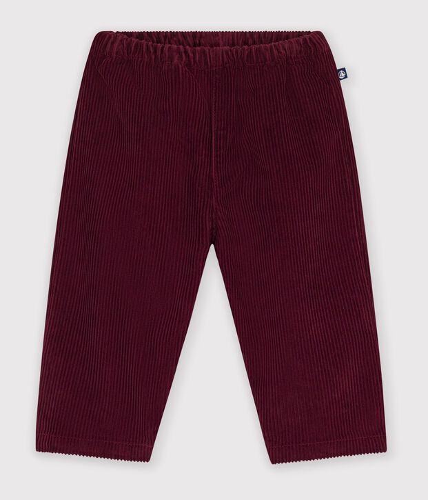 Baby-Hose aus einfarbigem Feincord TRUFFE