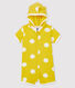 Baby-Kurzoverall 'Dinosaurier' aus Rippstrick