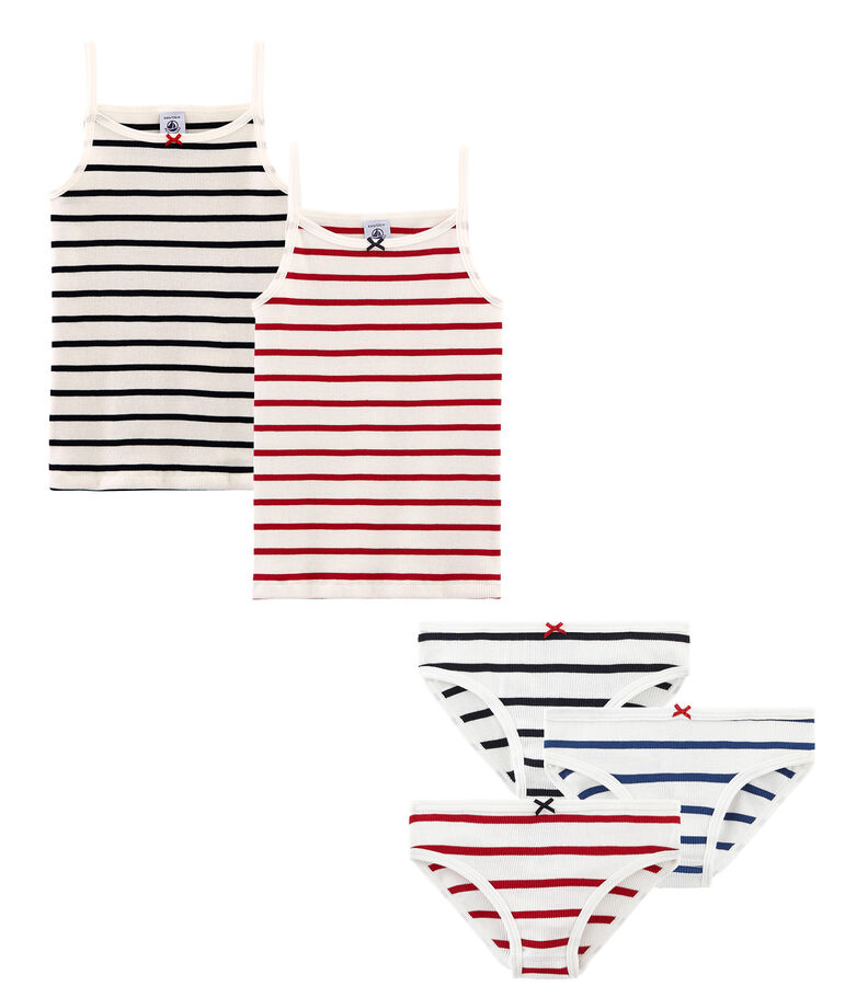 Unterw&auml;sche-Set f&uuml;r M&auml;dchen vielfarbig