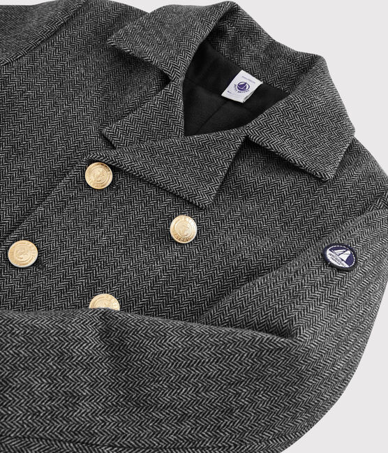 Caban-Mantel aus Wollstoff für Jungen grau CITY CHINE
