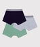 Set Kinder-Boxershorts aus einfarbiger Baumwolle variante 1