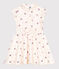Ärmelloses Kinder-Kleid aus Baumwolle mit Herz-Motiv weiss AVALANCHE/ MULTICO